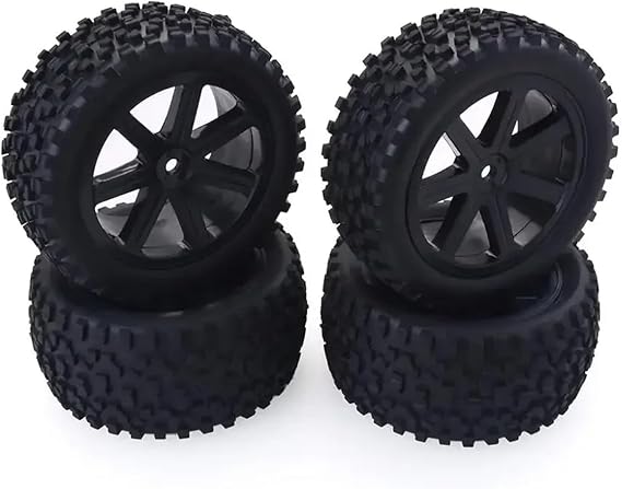 RC Car Tyre Compatible With Redcat For HSP For HPI For Hobbyking For Traxxas For LRP ZD 1/10 For Buggy Parts 4 PCS RC Car Tyres Plastic Wheels