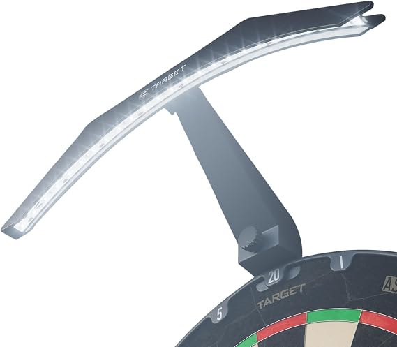 Target Dart Ark Dart Tahtası LED Işık - Tüm Dart Tahtalarına Güvenle Uyar - Kolay Montaj - Parlak Aydınlatma Tüm Panoyu Aydınlatır - 3m Kablo