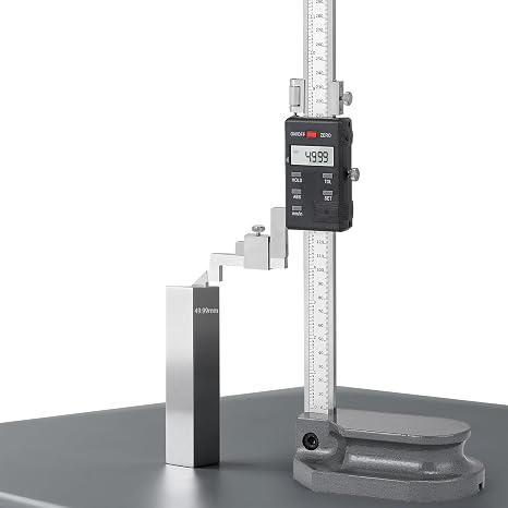 Digital Height Gauge 0.01mm/0.0005", ABS/INC Modes, Tolerance Alert, 0.0005" Resolution, Range 300mm/12"