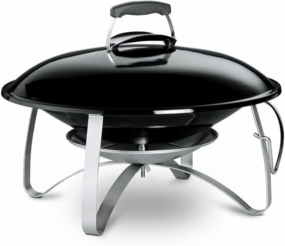 Weber 2750 mobile pit with Stand Black