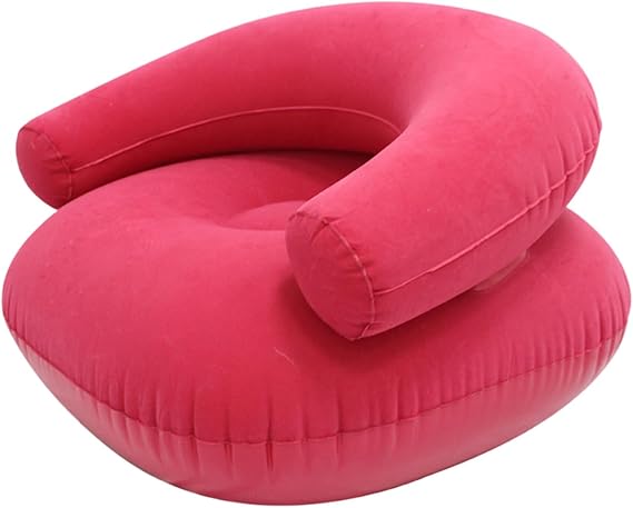 Air Chair Flocked Folding Portable Seat