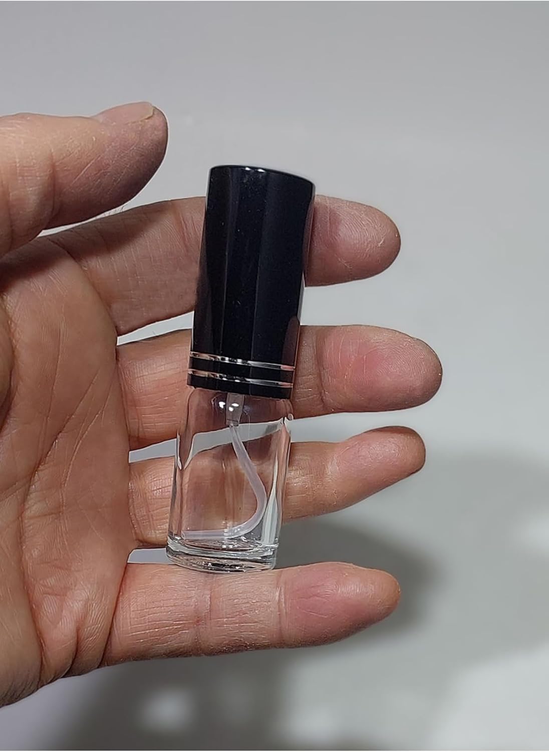 5 Adet 10 Ml Çok Amaçlı Cam Şişe Metal Siyah Renk Spreyli Parfüm, Oda Kokusu, Kolonya Şişesi, TYCHF6N078as54