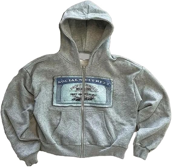Y2k オーバーサイズ グラフィック パーカー ユニ グランジ ジップアップ パーカー かわいい パーカー ティーンの女の子と男の子用 2000年代 エモ服