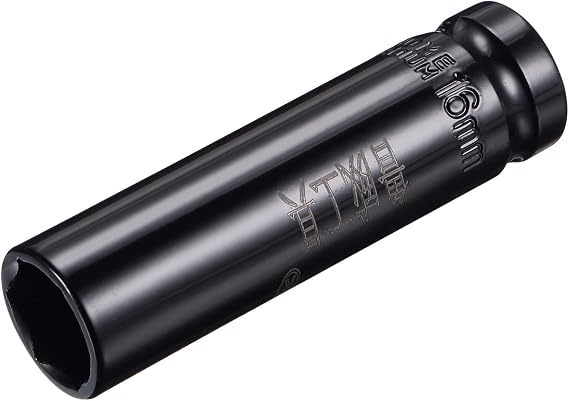 sourcing map 1/2" Drive by 16mm Deep Impact Socket 3.15" Length 6-Point