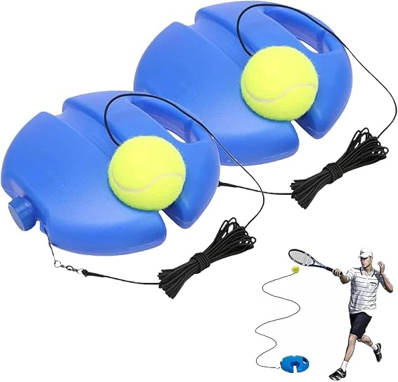 Rebuttal Ball Tennis, Rebuttalball Tennis, Tennis Rebounder Trainer, Tennis Practice Rebounder,Fill and Drill Tennis Trainer, Solo Tennis Trainer Rebound Ball with String for Beginners Exercise