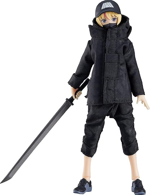 Max Factory Figma Styles: Female Body (Yuki) with Techwear Outfit Figma Action Figure, Multicolor