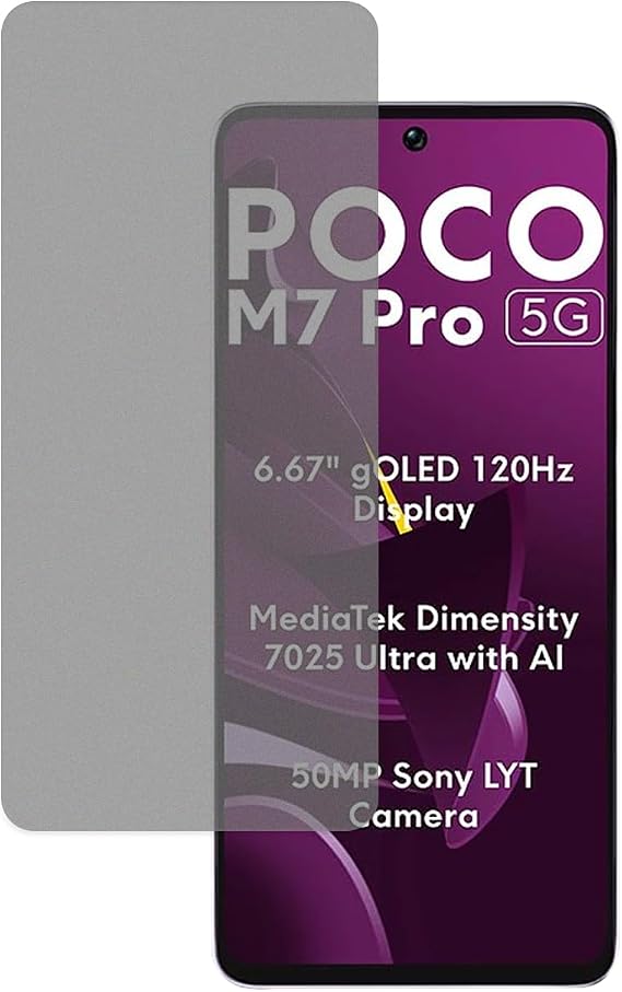 Microcase Xiaomi Redmi Poco M7 Pro 5G Tam Kaplayan Çerçeveli Mat Cam Koruma - AL3124