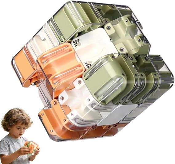 3D Maze Cube 3D Maze Cube Complex Labyrinth Puzzle with Rolling Balls Large Maze 3D Puzzle Cube Magic Cube Toy Interactive (7 cm)