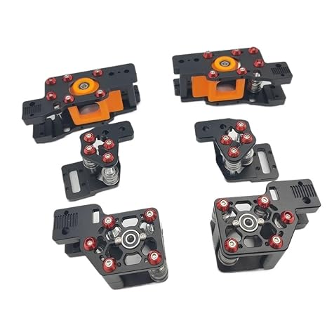 Compatible For Voron 2.4, 9mm Belt & 4AWD Mod CNC Aluminum Parts For NEMA17 Motor, 3D Printer Upgrade(Full Kit)