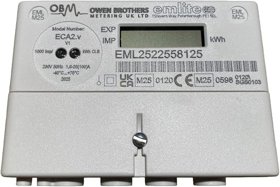 ECA2.v 100A MID Certified Single Phase kWh Electric Meter