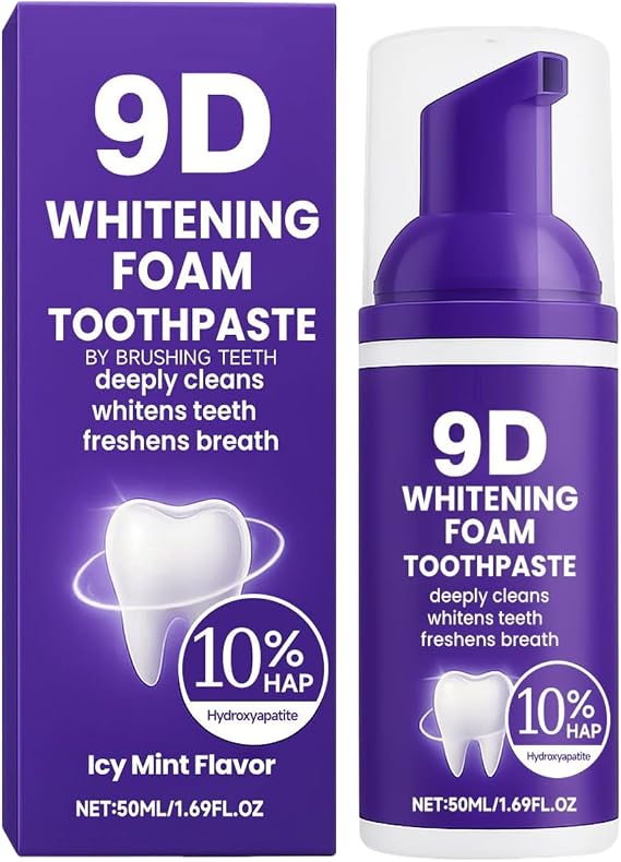 Foam Toothpaste Mousse, 50 ml Whitening Odour , Breath Freshener, Deep Cleansing Toothpaste, Suitable for Adults, Women, Men, as well as for Travel and Daily Morning and Night