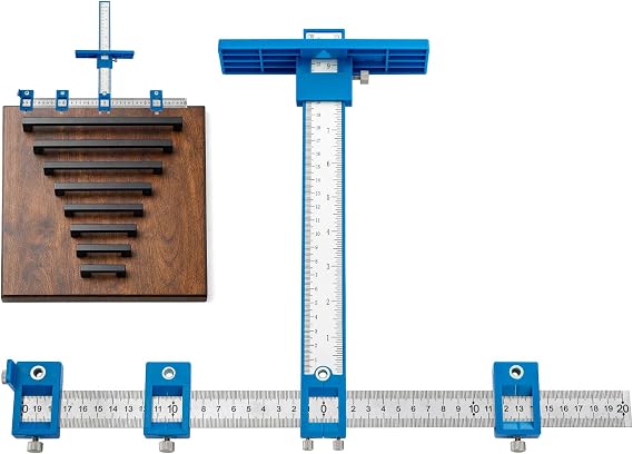 Adjustable Cabinet Hardware Jig Drill Guide Punch Locator Tool