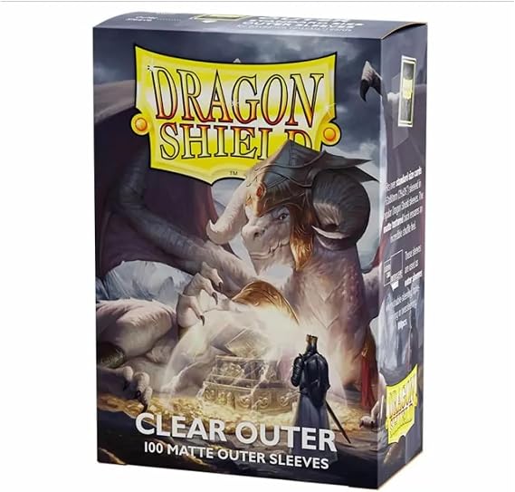 Arcane Tinmen Dragon Shield 13002 – Outer Covers Transparent Matte Pack of 100