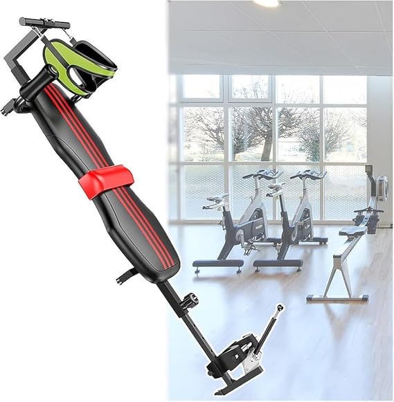 Back Stretch Bench with Cervical Traction - Spine Traction and Lumbar Massage Machine for Home Workout and Pain Relief
