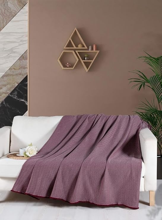 Mulberry Macar Koltuk Örtüsü Kılıfı 170 x 230 cm Bordo