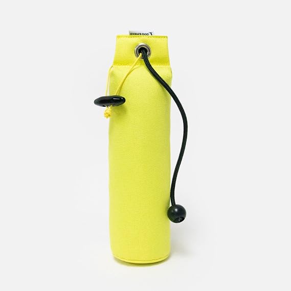 Dog & Field 1lb Dog Training Dummies - Yellow. Canvas Training Dummy With Short & Long Throw Toggle For Gundog & Puppy Training - Retrieval Practice & Gundog Training Equipment, Water Float Dummy