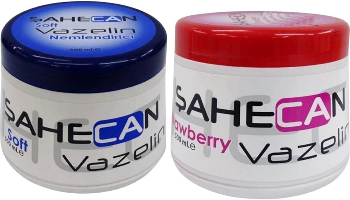 Şahecan Soft Vazelin, Çilekli Vazelin, 500 ml, Set
