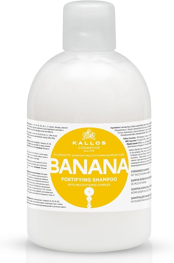 Kallos Cosmetics Fortifying, Hydrating Banana Shampoo, 1L