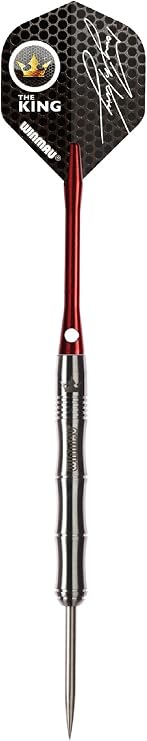 WINMAU Mervyn King Signature Edition Onyx Professional Steeltip and Softip Tungsten Darts Set with Flights and Stems (Shafts)
