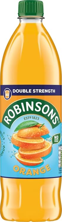 Robinsons Double Strength Orange No Added Sugar Squash 1L