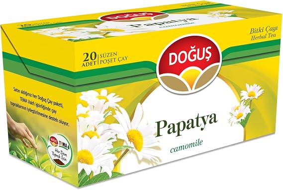 Doğuş ÇAY Papatya Bitki Süzen Poşet 1.5 Gr x 20 Adet