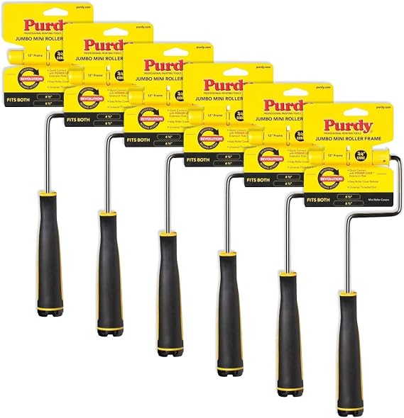 Purdy 14A770014 Jumbo Mini Roller Cover Frame, 12 x 3/4-In. - Quantity 6