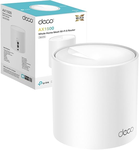 TP-Link Deco X10 AX1500Mbps Dual Band WiFi 6 Router, Home Seamless Roaming