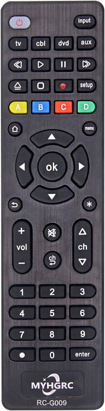 Universal Remote Control for All TVs, Blu-ray/DVD Players, Streaming Media Players, Soundbars, Cable Receivers and All Audio/Video Devices - Easy Setup