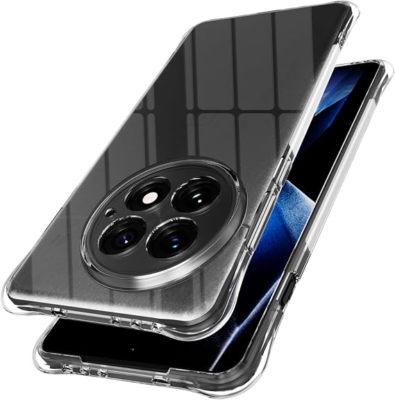 ZHMECOCASE Crystal Clear Case for OnePlus 13 5G - Soft Slim Silicone Cover with Transparent Design and Shockproof Anti-Drop Technology