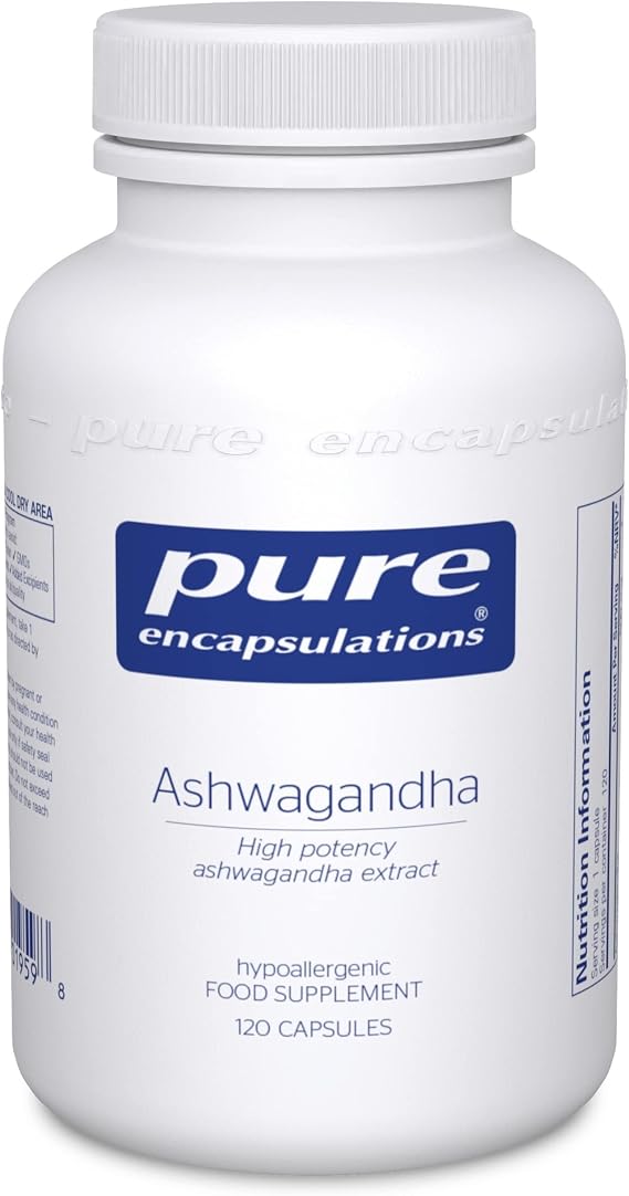 Pure Encapsulations Ashwagandha High Potency, 120 Vegetarian Capsules
