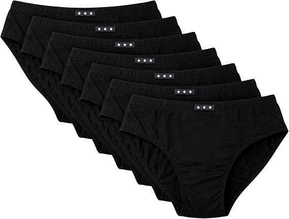 7 Pack Boys Underwear Briefs, Soft Cotton Kids Pants Multipack 2-8 Years