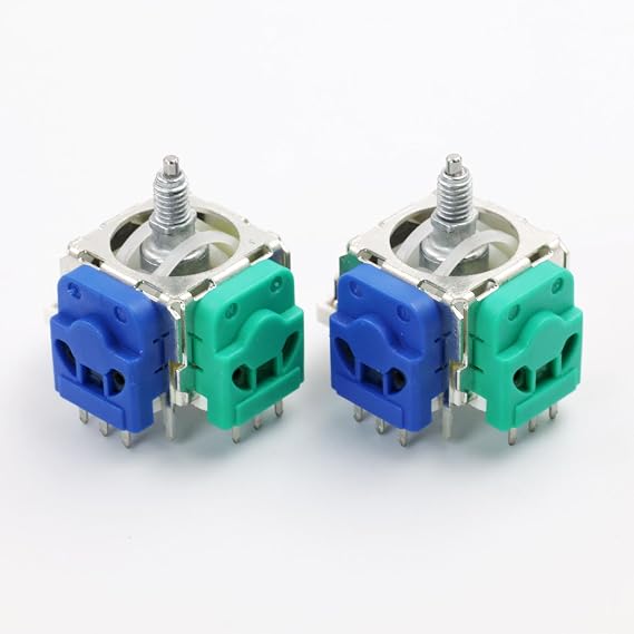 Shrimp Nature 2pcs 3D Hall Effect Joystick for Xbox One Elite Series 2 3D Analog Hall Electromagnetic Joytick