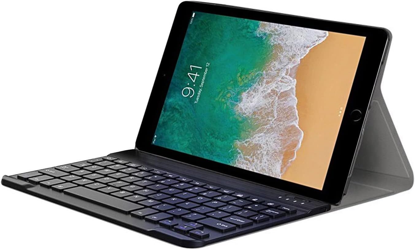 Microcase iPad 6th Generation 9.7 inch 2018 Stand Case with Bluetooth Keyboard - BKK4