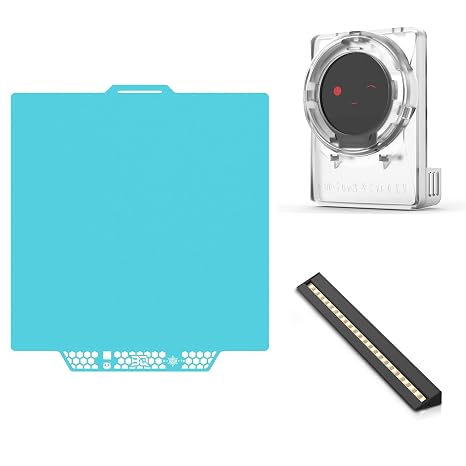 BIQU CryoGrip Pro Glacier-Original Panda Build Plate+Panda Knomi + Plastic Shell+Panda Lux LED Light Strip Upgrade Kit for Bambu-Lab P1S P1P X1C X1E 3D Printer