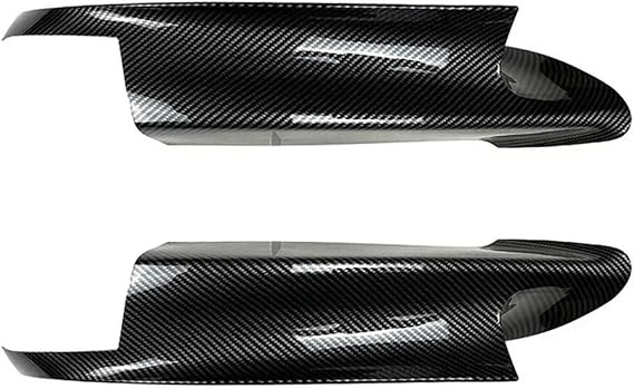 BMW 3シリーズ E90 E91 E92 E93 M3 2006-2013 フロントバンパーリップスポイラースプリッターカナードフォグランプグリルトリムカバーディフューザーに適合Carbon Look A