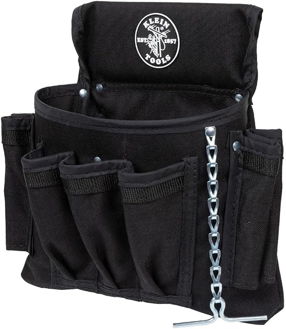 Klein Tools 5719 PowerLine 18-Pocket Black Nylon Electrician's Tool Pouch by Klein Tools