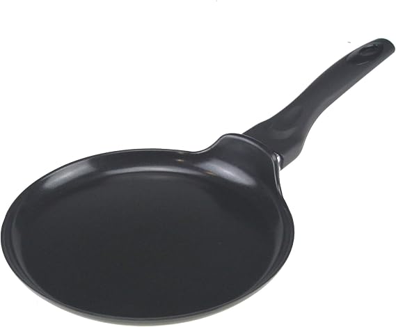 Mastercook Non-Stick Induction Tawa Pan 24cm Heavy Duty Non Stick Coating Aluminium Flat Dosa & Chapati Roti Tawa Crepe Pancake Pan With Soft Touch Handle