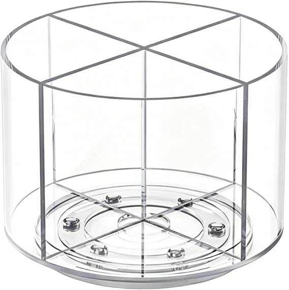 Compact 4 Compartments Transparent Beverage Bag Holder