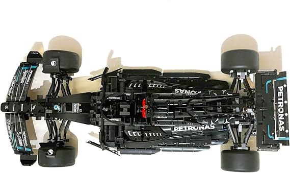 3Dudes & Dad Horizontal Wall Mount Compatible with Lego® Technic Mercedes AMG W14 F1 car - Custom Designed Storage Hook for Set 42171-3D Printed - Supplied with Mounting Hardware (Left Facing)