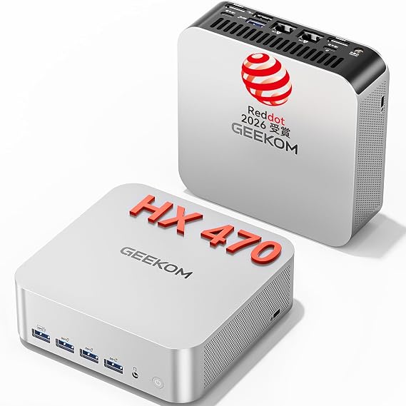 GEEKOM A9 Max Ryzen AI 9 HX 470 Mini PC Radeon 890M