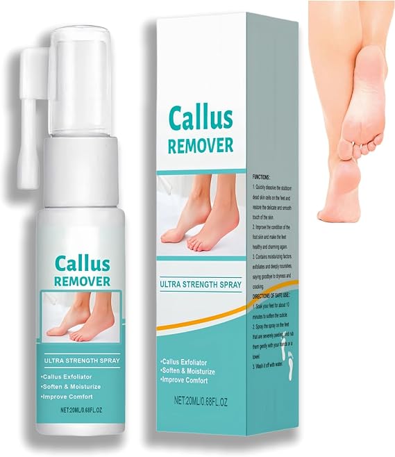 Professional Callus Remover Extra Strength Spray,Foot Callus Removal Spray,Hard Skin Rem/Over Foot Sp/ray,Dead Skin Re/Mover for Feet,Fo/ot Exfoliator,Foo/t Peeling Sp/ray,Ca/llus Peel