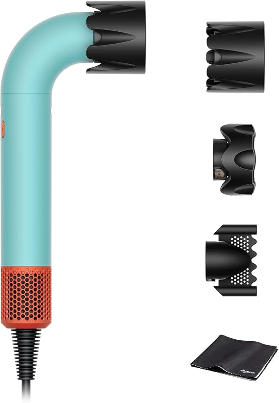 Dyson Hair Dryer Dyson Supersonic r™ Hair Dryer Ceramic Patina/Topaz HD17 CPATO AM High Airflow Quick Dry Lightweight Exclusive Professionally Recognized, Dyson's Lightest Hair Dryer