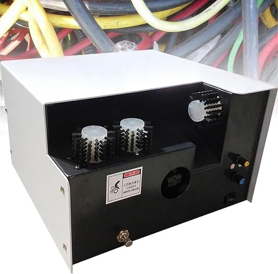 Cable Cutting Stripp,High-Speed Automatic Wire Twisting Machine 5-60mm Diameter 3-Brush Cable Shield Braid Brushing And Twisting Machine