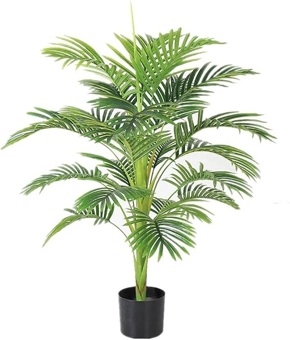 artificial bonsai for home office bedroom living r Artificial Betel Nut Palm Plant Potted Fake Palm Tree with Base Suitable for Indoor And Outdoor Decorative Ornaments Artificial Bonsai Tree