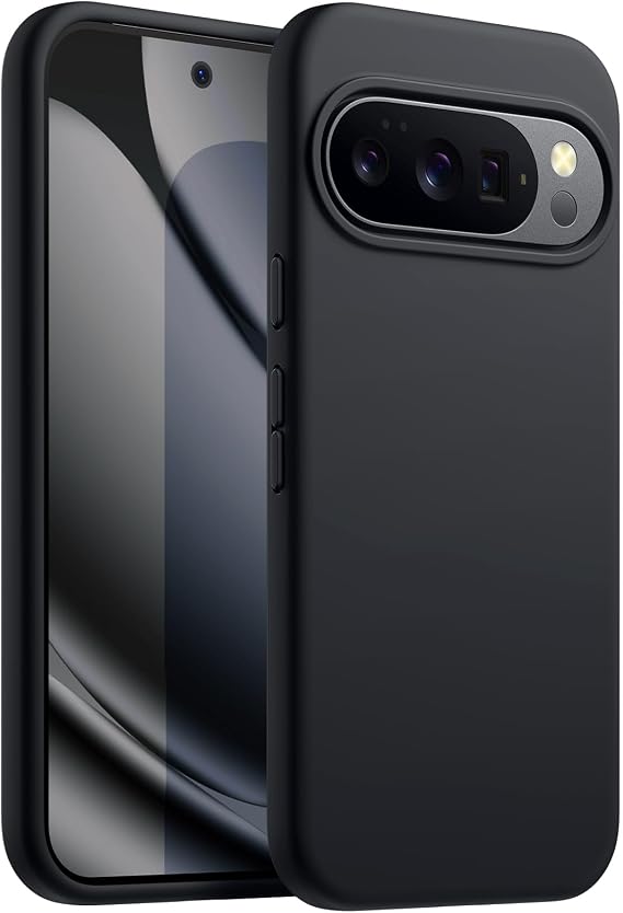 JETech Silicone Case for Google Pixel 10 Pro XL, Obsidian