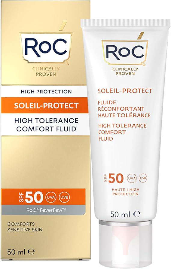 RoC High Tolerance Comfort Fluid Hassas Ciltler İçin Spf50+ Güneş Kremi 50 Ml