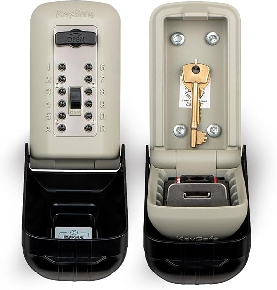 Key Safe SUPRA C500 Police Preferred Key Safe with Number Code - Key Safe Exterior - Key Box with Code - Wall Mounted for Keys Cards & Tags