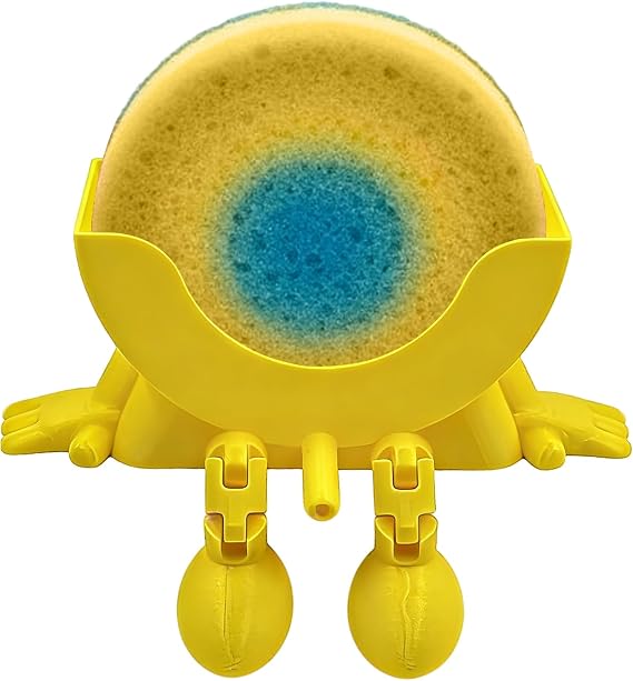 Funny Scrub Peeing Drain Holder, Kitchen Sponge Stand With Drainage | 3D Printing Countertop Sponges Holders | For Bathroom Washroom Apartment Hotel Restaurant Wall Counter