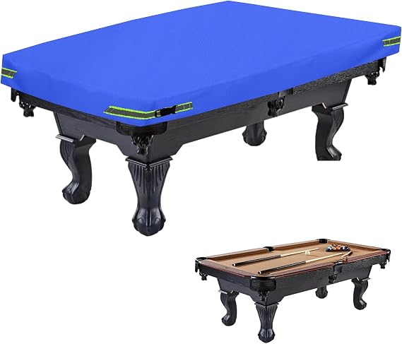 Pool Table Cover, 600D Waterproof Covers for Billiard Pool Table, Heavy Duty Scratched-Free UV Protection Snooker Furniture Table