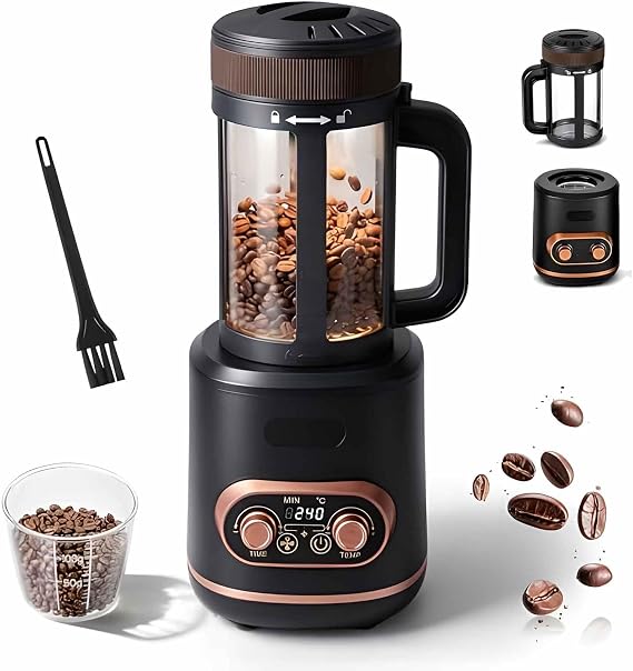 Electric Coffee Roaster Machine, 300g Electric Hot Air Coffee Bean